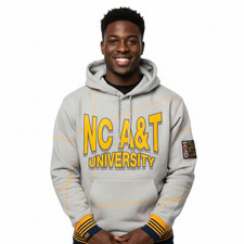 AACA NCAT Aggies MDH GREY GOLD Heavyweight Hoodie Vintage HBCU Gear