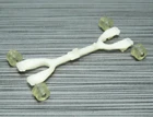 1970's Mattel Hot Wheels rrRumblers White Track-Rack Guide VINTAGE
