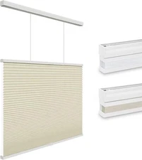 Top Down Bottom Up (TDBU) Cellular Shades 19" W × 48" H Beige - Light Filtering