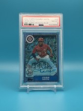 2022 TOPPS CLEARLY AUTHENTIC JUAN SOTO AUTO 1987 BLUE # /25 PSA 8 NATIONALS