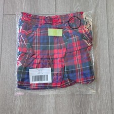 Janie And Jack Girls Tartan Tiered Skirt Size 2 Red