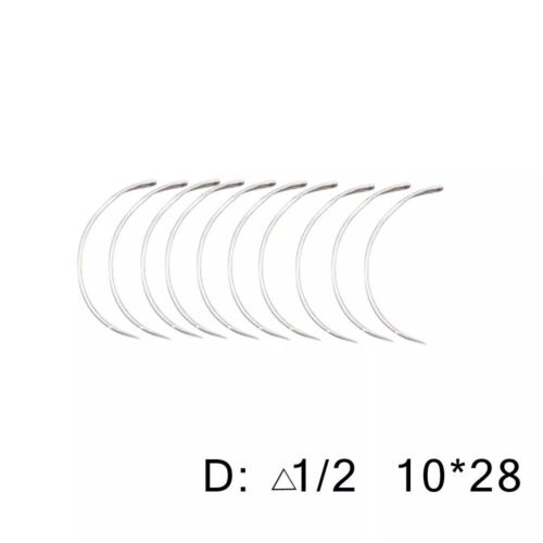 10pcs Metal 1/2 Corner Medical Needle Suture Surgical Veterinary suture needles - Picture 15 of 15