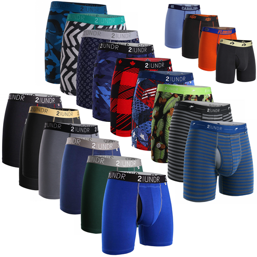 5 Pack 2UNDR Mens Swing Shift Boxer Briefs Trunks Underwear XS-5XL - Picture 1 of 43