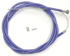 BICYCLE BIKE Brake 68" Cable + 60" Housing Braid Purple + 2 Caps