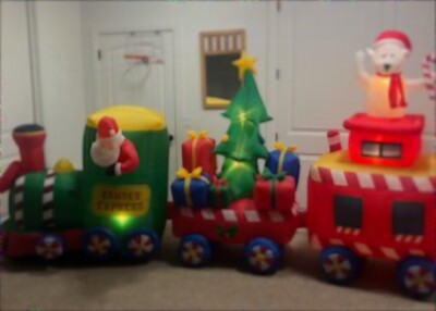 Rare Christmas inflatable train. In great condition.