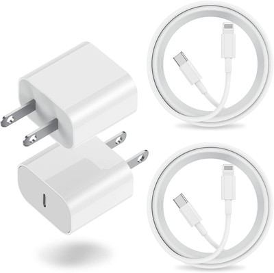 2 Original Carga Rapida USB-C De 20W Cargador Para iPhone 12 11 Pro Max XS X 8 7