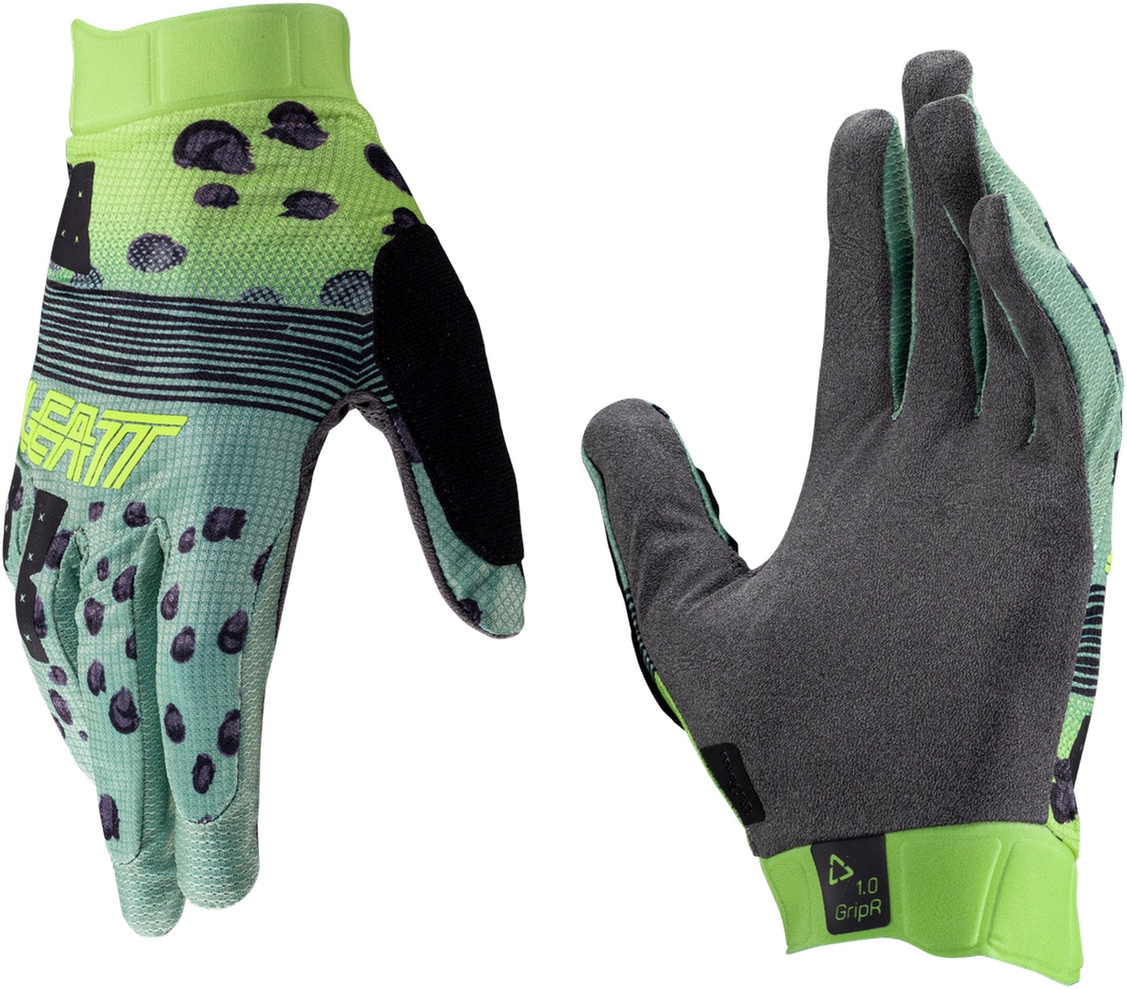 Leatt 1.0 GripR V25 Mens MTB Mountain Bike Gloves Pistachio
