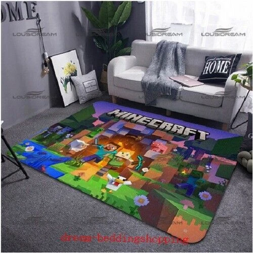 Dormitorio Salón Alfombras Antideslizantes Suelo Alfombras Niños Minecraft - Imagen 32 de 34