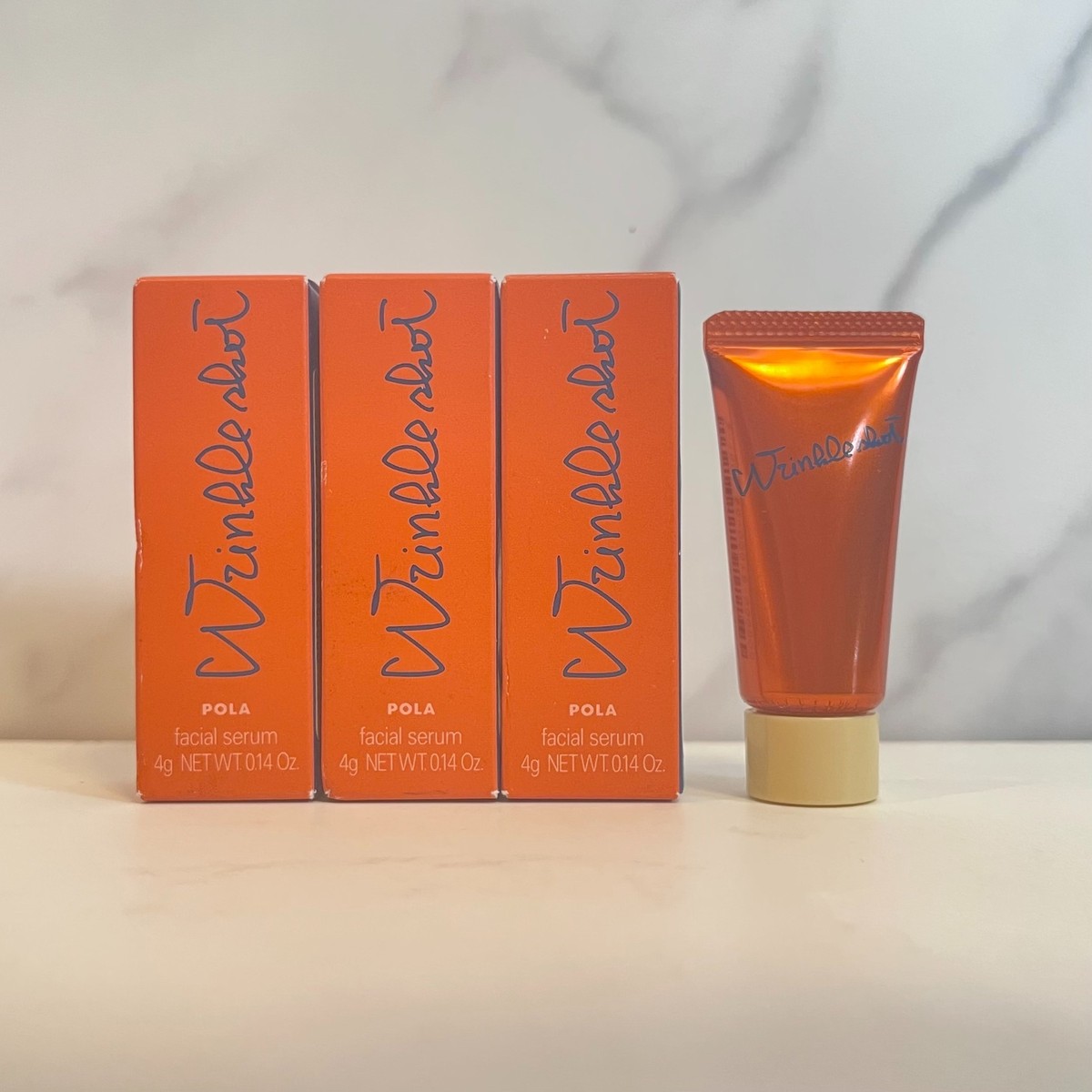 3 x Pola Wrinkle Shot Medical Facial Serum N 4g 0.14oz TOTAL