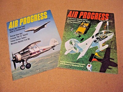 Lot 2 Air Progress Magazine 1966 December/1967 January Stunt Flyers Boeing 1916-