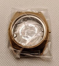 Gruen Watch Case 505 CA 5016 Stainless Steel 35mm w Crown New Old Stock NOS