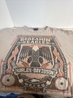 harley davidson tshirt mens xxl screamin' eagle 2015 HDMC tan beige Worn