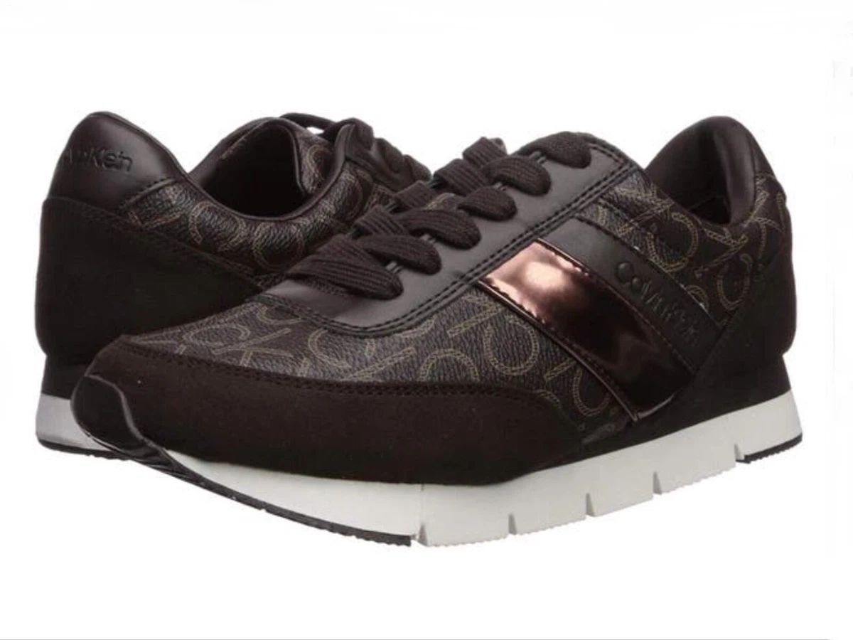 Calvin klein brown shoes cheap