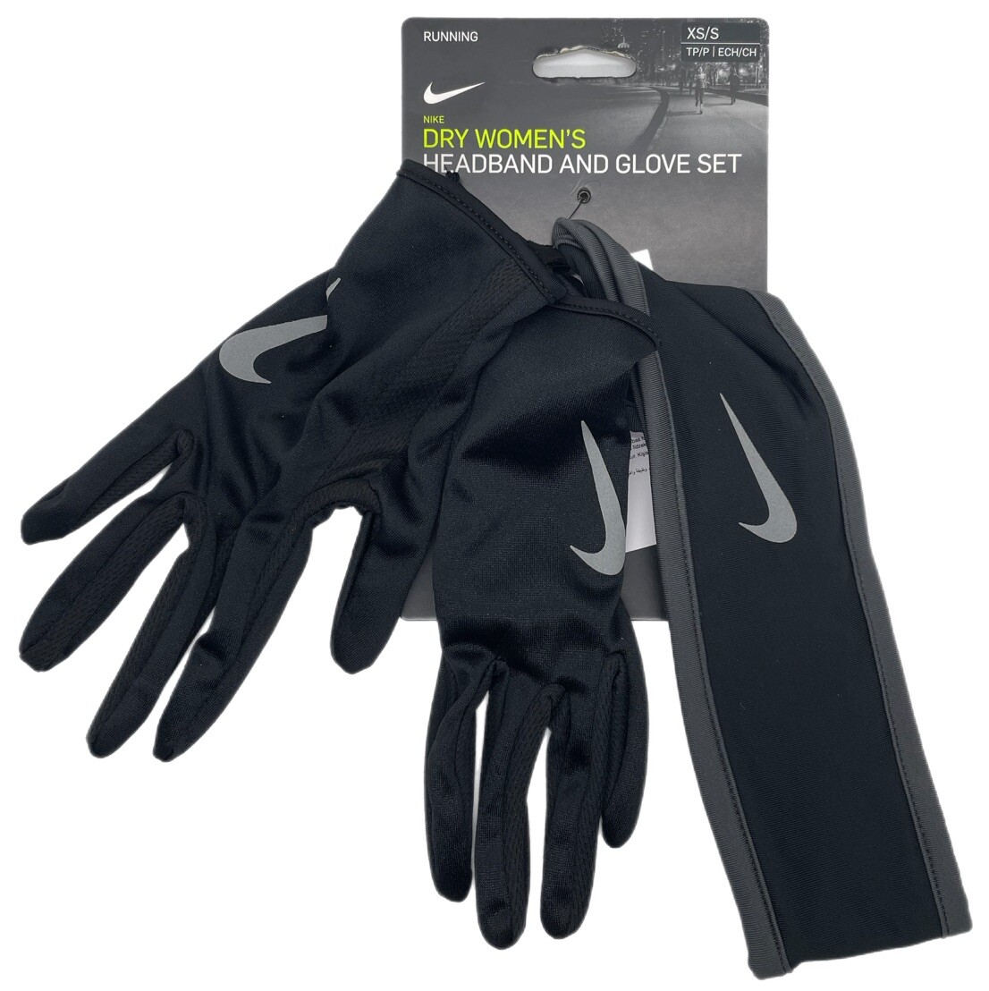 women's running headband and glove set
