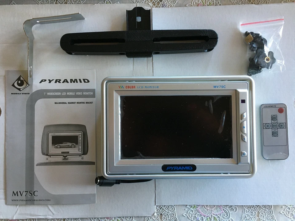 Pyramid 7" Widescreen LCD Mobile Video Monitor with Unniversal Mount, MV7SC,  - Image 3 of 4