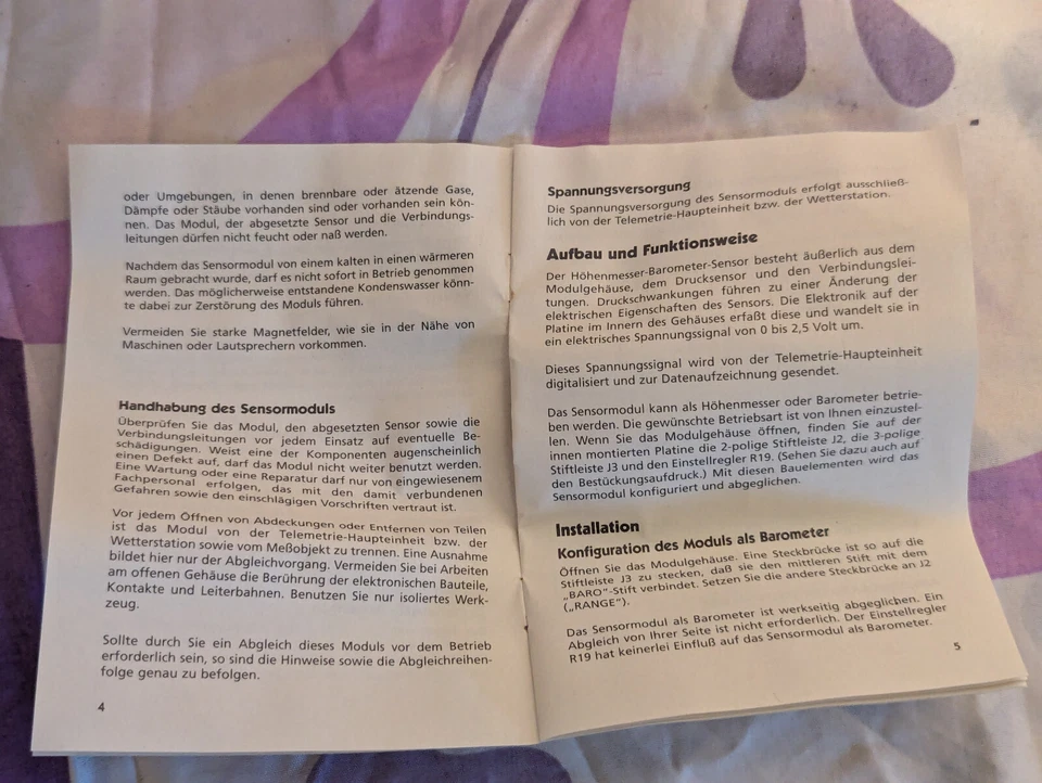 Conrad C-Control II 2 Luftdruck-Sensor/Barometer Höhenmesser 108774 - NEU - Bild 4 von 4