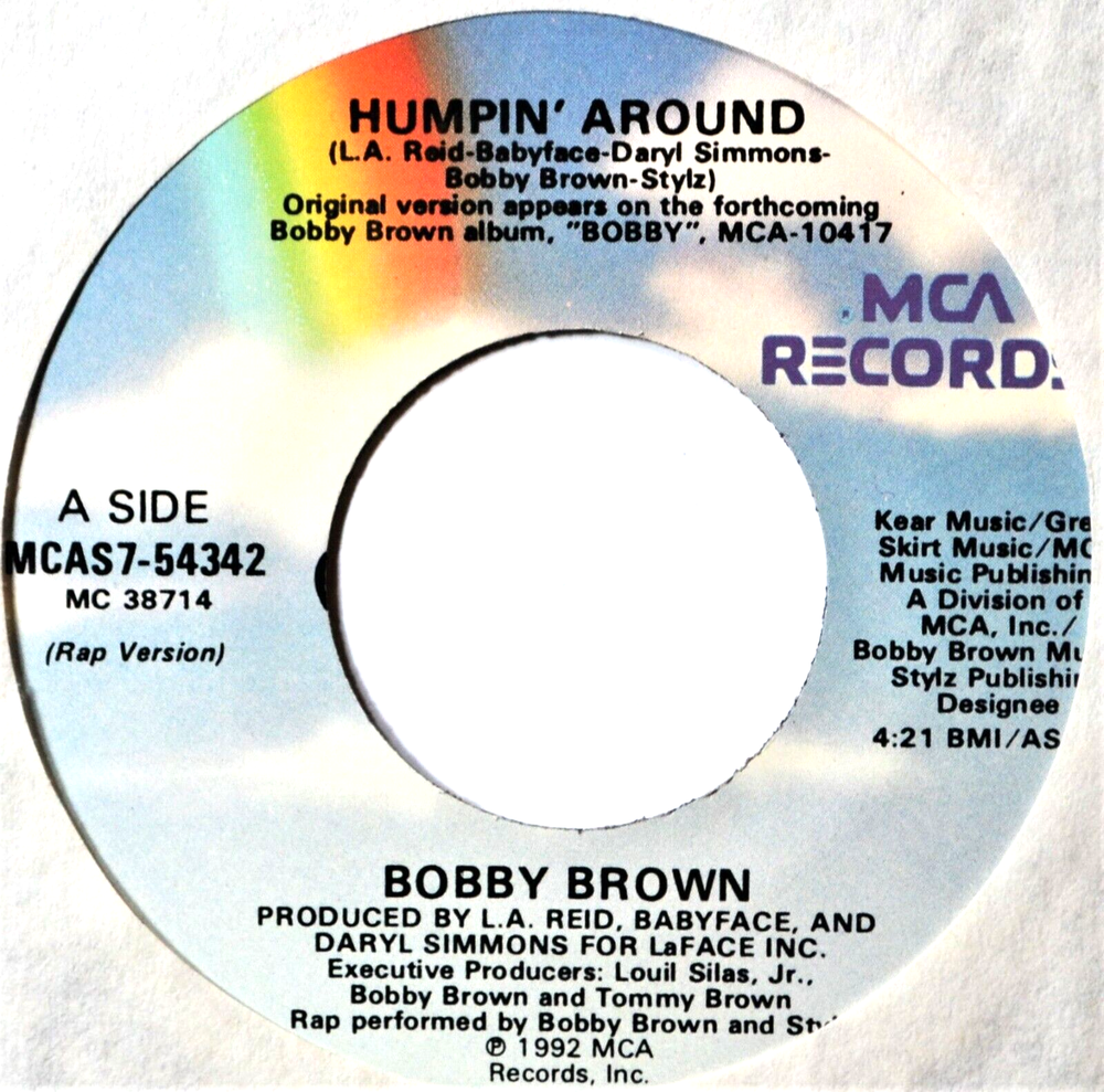 Bobby Brown Humpin Around Jukebox Strip & 45 7