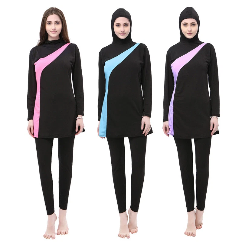 Swimming Costume Set Muslim Women Islamic Full Cover Burkini Beachwear  Swimsuit