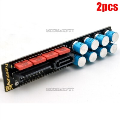 2Pcs Sata Power Noise Filter Purify Pc-Hifi Hard Disk Elfidelity Pc Filtering gv