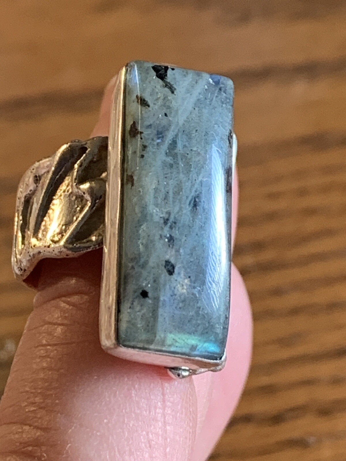 Stunning Statement Labradorite Ring, Handcrafted … - image 1