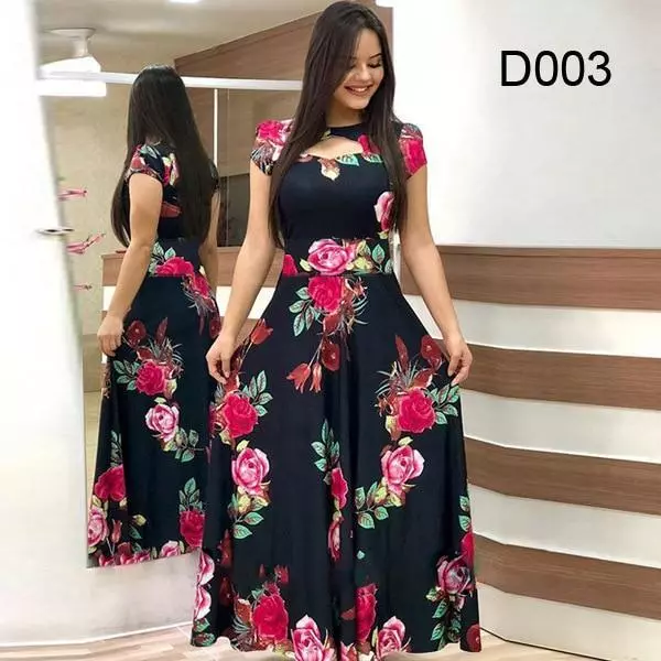 Ropa De Moda Para Mujer Vestidos Elegantes Casuales De Larga |