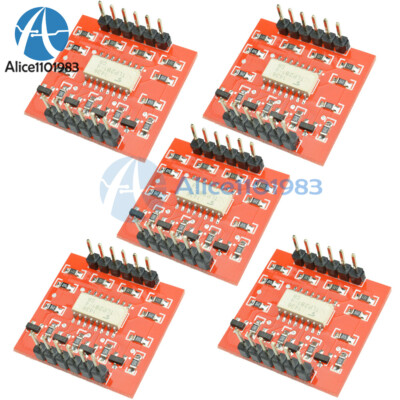 5PCS 4-Channel Opto-isolator IC Module High & Low Level Expansion Board ...