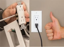 15 Amp 15A/125V,UL Listed, TR Receptáculo Decorator Tomacorriente de pared plug