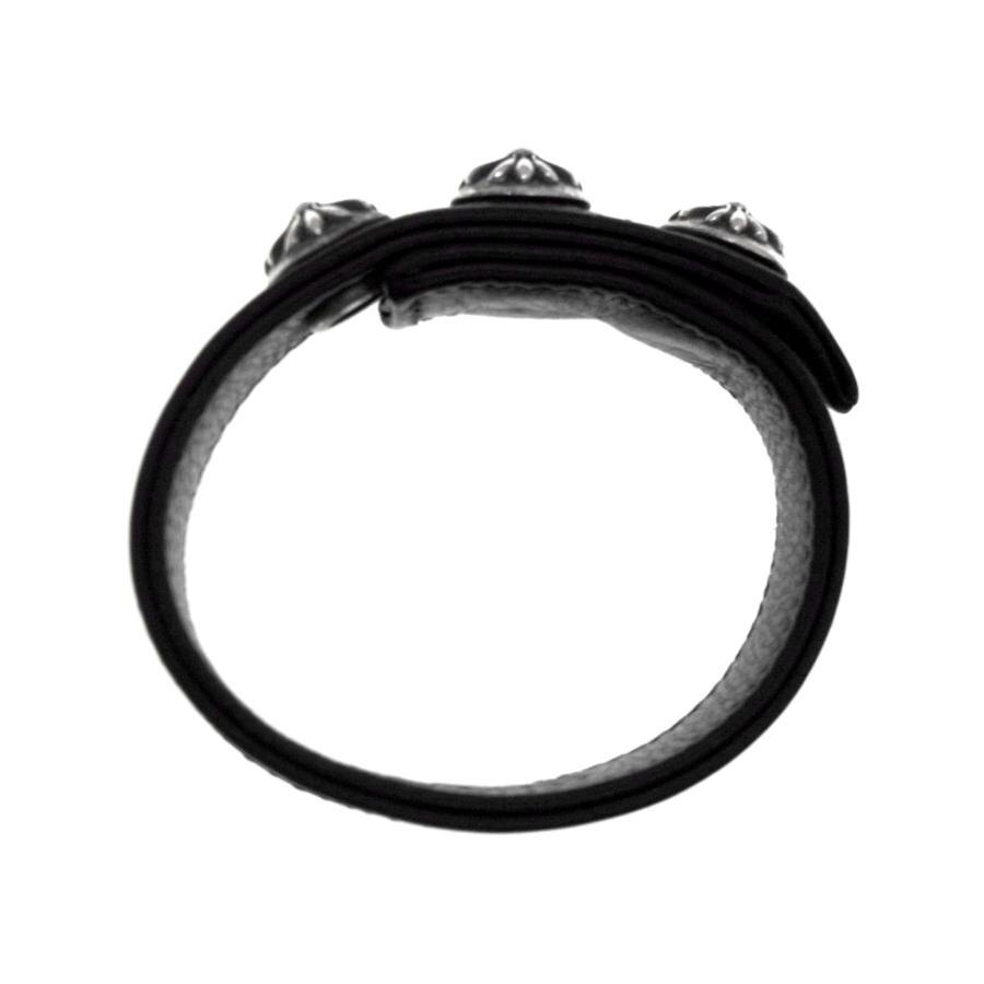 Chrome Hearts 3Btn 2Snp 3 Buttons 2 Snaps Cross Ball Leather Chrome Hearts 3Btn 2Snp 3 Buttons 2 Snaps Cross Ball Leather