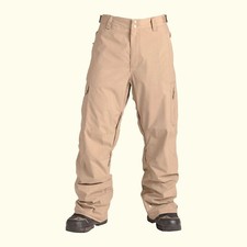 QUIKSILVER Men's SURFACE Insulated SNOWPANTS - KHA - Size Small - NWT