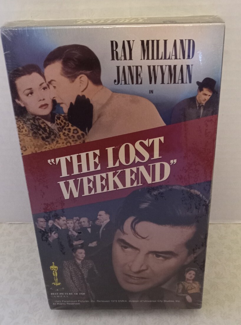 The Lost Weekend, 1945 ‧ Noir/Drama, Ray Milland, Jane Wyman, VHS