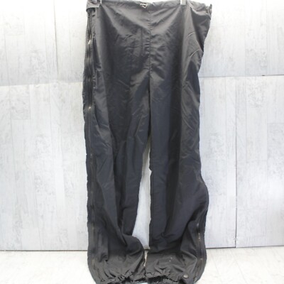 REI Versatech Pants Mens Medium Black Nylon Packable Hiking Outdoor Leg Zip