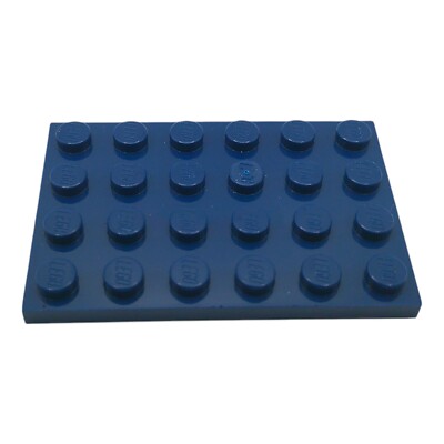 Lego  Platte 4x6 Earth Blue 6037887 3032 Dunkelblau beidseitig bebaubar