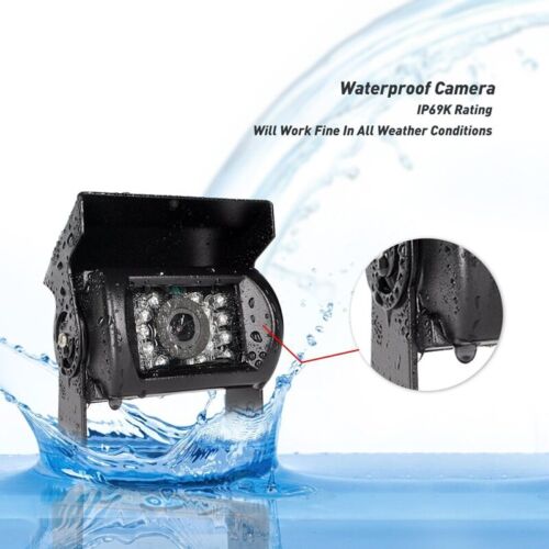 Reverse Camera 4 Pin AV Port IR Night Backup Camera For Truck/Trailer/RV/Heavy - Picture 3 of 32