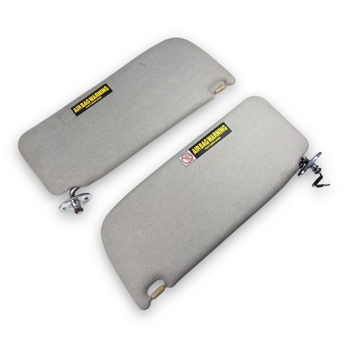1996-1999 Isuzu Oasis Driver & Passenger Side Sun Visor Pair Set Gray - Picture 9 of 9