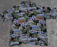Reyn Spooner American Classic Hawaiian Shirt Men's XL Multicolor Chevy Bel Air