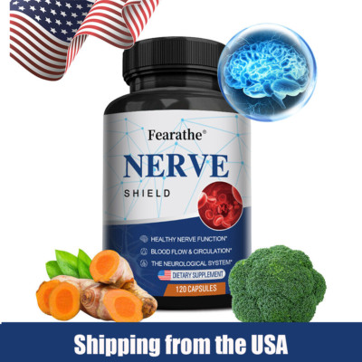 Nerve Shield Nerve Formula for Neuropathy, Nerve Function 120 Capsules