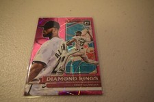 2022 Donruss Optic Pink Diamond Kings Miami Marlins Sandy Alcantara #19 /249