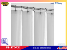 Waterproof Fabric Shower Curtain Liner with 3 Magnets - Soft Hotel Quality Cloth