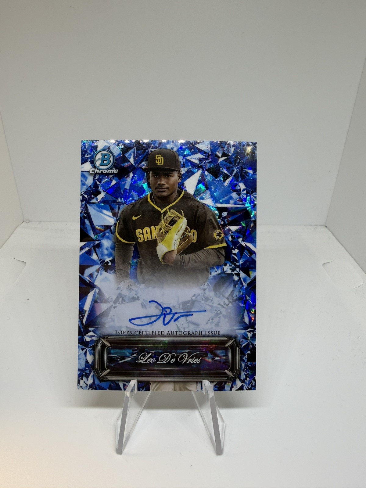 2024 Bowman Chrome Sapphire Leo De Vries Sapphire Selections Auto