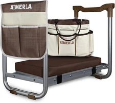 K5 Foldable Kneeler Seat - Heavy Duty (Detachable Cloud Kneeler Pad) - Garden 