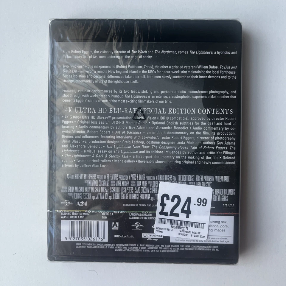 The Lighthouse - Arrow Video  - *SEALED* 4K UHD Blu-ray - Image 2 of 2