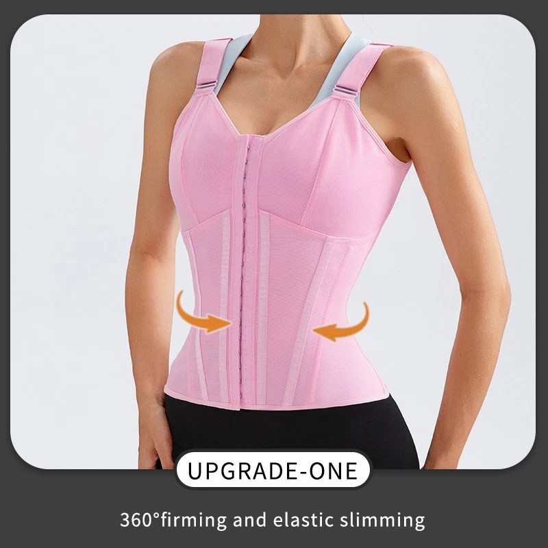 Cuerpo Ajustado Prendas moldeadoras Pechos Modelador Cintura Deportes Corsé Postparto Cinturón Vientre Foto 4 de 4