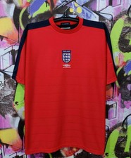 Vintage England Shirt Soccer Football Jersey Top Umbro 00's Retro Men's size L