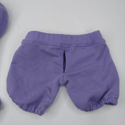 Chándal Build A Bear chaqueta y pantalones de lentejuelas moradas para BABW Bears Y2K años 2000 - Imagen 6 de 7