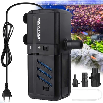 Aquarium Filter, 6W 500L/h Aquarium Innenfilter, Aquariumfilter Wasserpumpe DHL