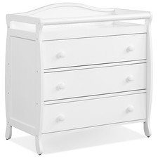 3Drawer Baby Changing Table Infant Diaper Changing Station with Safety Belt
