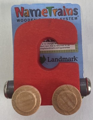 Maple Landmark Inc. 100030 NameTrains ''C'' Red Wooden Letter Car