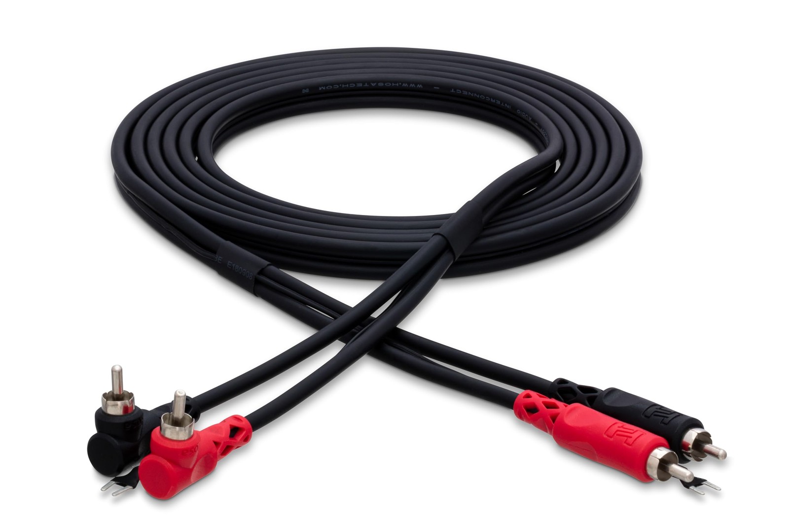 HosaTech CRA-202DJ 2m Dual RCA to Same with Ground Wire Stereo 2 Meter, Black