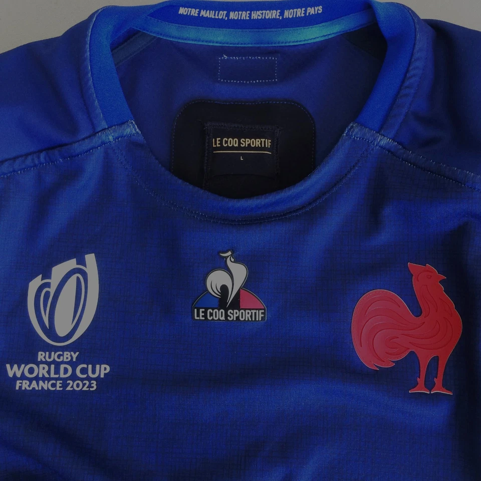 Maillot rugby no porté Matthieu JALIBERT FFR 2023 - RWC  - FFR UBB - Photo 3/4