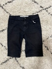 10-11Y Skinny Fit Boys black Denim Shorts Denim Co
